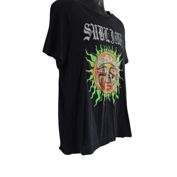 Old Navy Men's Size Large Black Green Sublime Sun Graphic Short Sleeve T-shirt - Picture 5 of 5